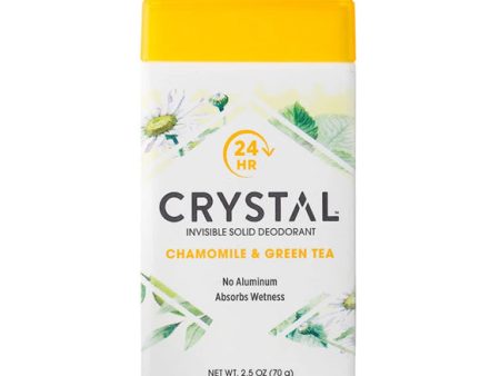 CRYSTAL ESSENCE DEODORANT STICK CHAMOMILE & GREEN TEA 70G For Cheap