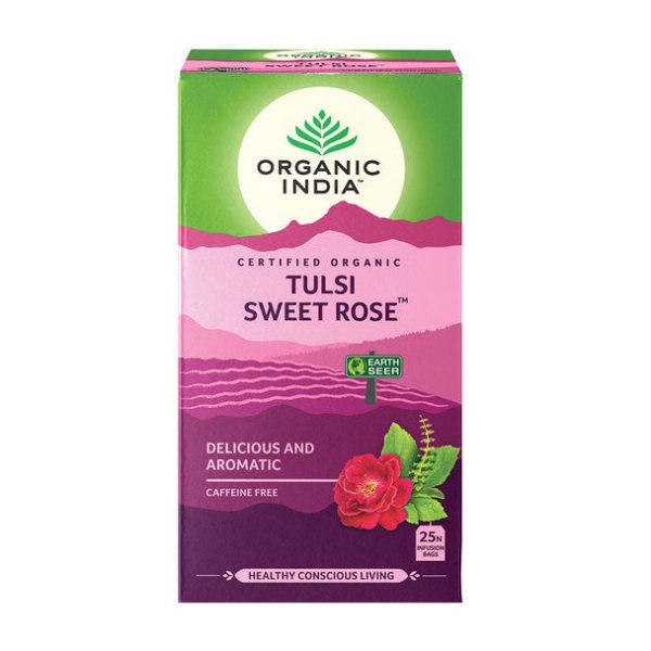 ORGANIC INDIA TULSI SWEET ROSE TEA 20 BAGS Online