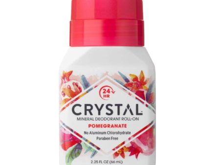 CRYSTAL ESSENCE ROLL ON DEODORANT POMEGRANATE 66ML Online Hot Sale