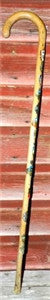 Antique Walking Stick 33 Inches Long 14 Badges For Sale