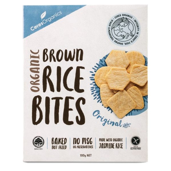 CERES ORGANIC RICE BITES ORIGINAL 100G Online Sale