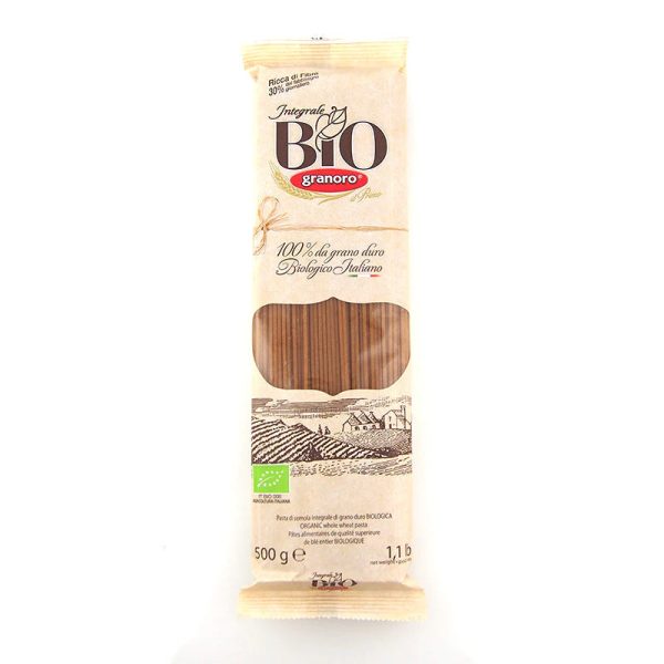 GRANORO BIO SPAGHETTI WHOLEWHEAT 500G Hot on Sale