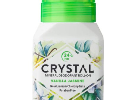 CRYSTAL ESSENCE ROLL ON DEODORANT VANILLA JASMINE 66ML Online Hot Sale