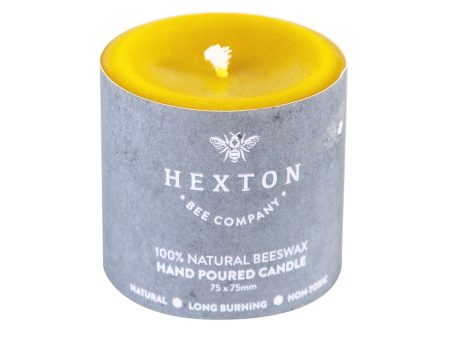 HEXTON BEES POURED BEESWAX CANDLE 75X75MM Sale