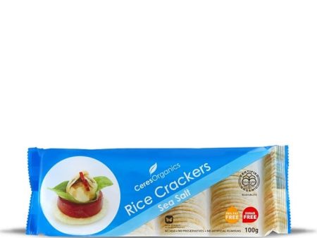 CERES ORGANIC RICE CRACKERS SEA SALT 100G Sale