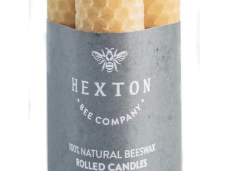 HEXTON BEES ROLLED BEESWAX CANDLE 3 PACK 15X210MM Discount