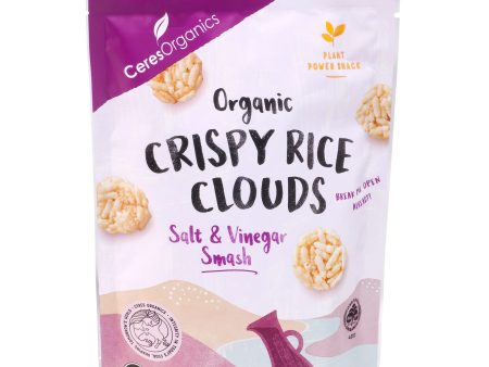 CERES ORGANICS CRISPY RICE CLOUDS SALT AND VINEGAR 50G Discount