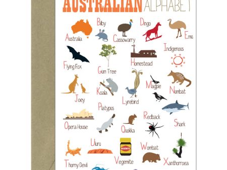 Australian Alphabet Card on Sale