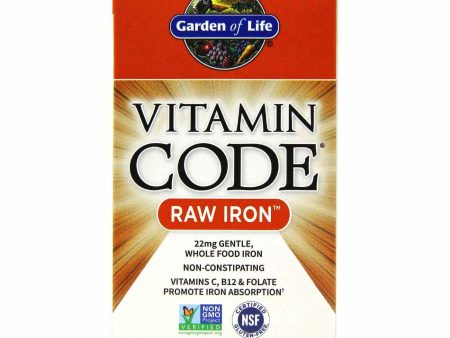 GARDEN OF LIFE RAW IRON 30 CAPS For Sale