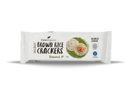 CERES ORGANIC BROWN RICE CRACKERS SEAWEED 115G For Discount