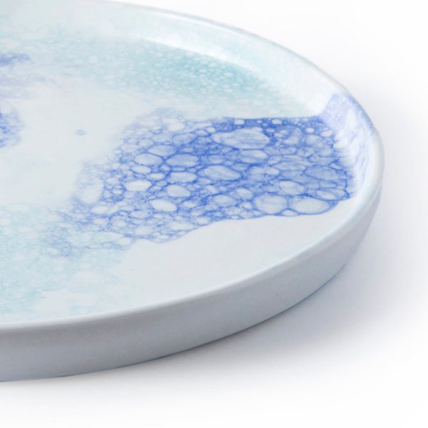 Blue and Blue Bubble Plate For Cheap