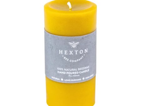 HEXTON BEES POURED BEESWAX CANDLE 75X150MM Sale