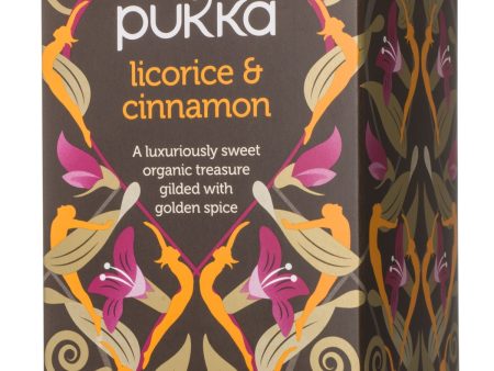 PUKKA LICORICE AND CINNAMON TEA 20 BAGS Discount