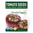 Purely Organic Cherokee Purple Tomato Seeds - USDA Organic, Non-GMO, Open Pollinated, Heirloom, Vegetable Seeds For Discount