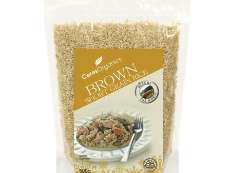 CERES ORGANIC BROWN SHORT GRAIN RICE 500G Online