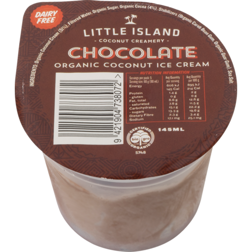 LITTLE ISLAND CHOCOLATE ICECREAM 145ML For Discount