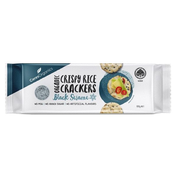 CERES RICE CRACKERS BLACK SESAME 100G For Discount