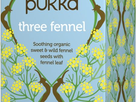 PUKKA THREE FENNEL TEA 20 BAGS For Discount