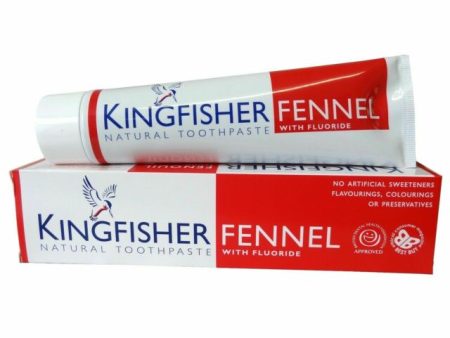 KINGFISHER FENNEL TOOTHPASTE WITH FLUORIDE 100ML Online Sale