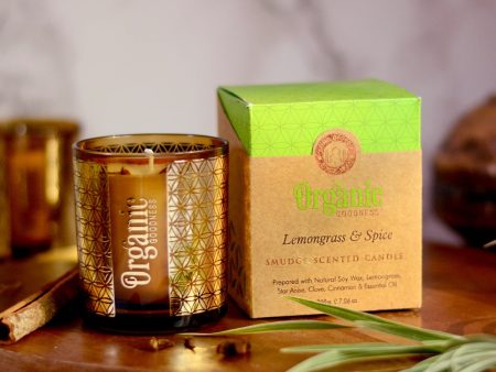 ORGANIC GOODNESS BOXED CANDLE LEMONGRASS on Sale