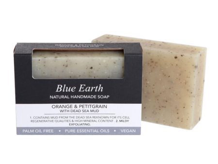 BLUE EARTH ORANGE & PETITGRAIN SEA CLAY SOAP BAR Discount