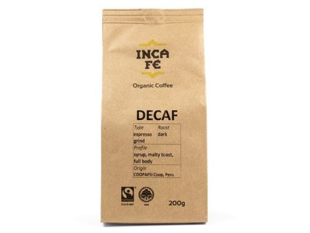 INCA FE FILTER PLUNGER DECAF COFFEE 200G For Discount