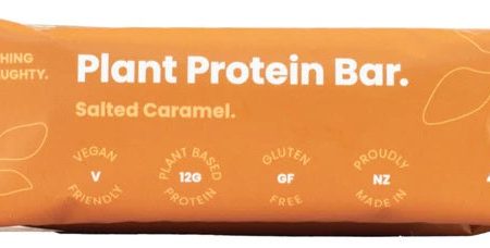 NOTHING NAUGHTY VEGAN CARAMEL PROTEIN BAR 40G on Sale