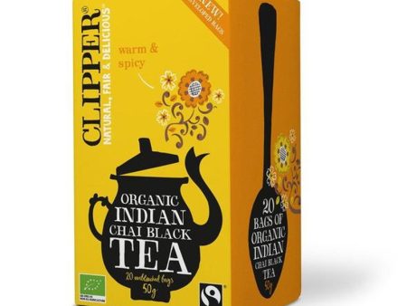 CLIPPER ORGANIC INDIAN CHAI TEA 20 BAGS Online now