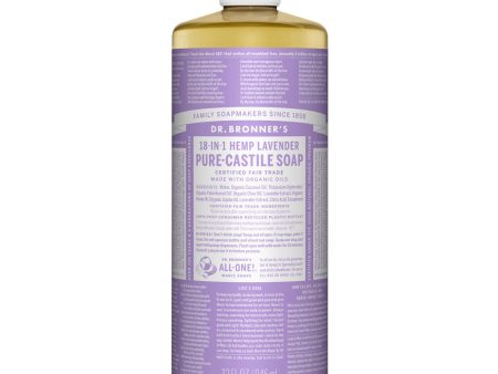 DR BRONNERS CASTILE LAVENDER LIQUID SOAP 946ML Supply