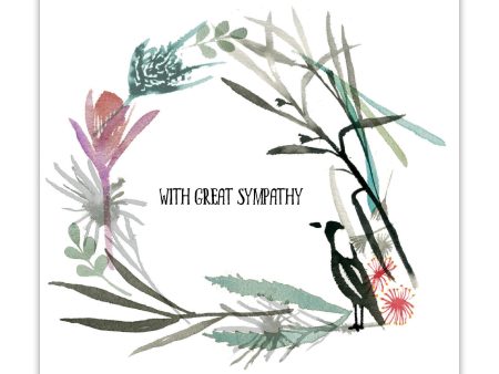 Native Wreath Sympathy Card For Discount