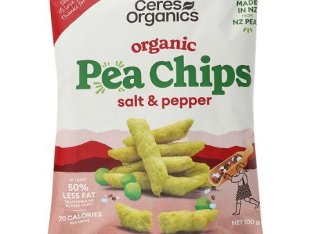 CERES BIO POPPED PEA CHIPS SALT & PEPPER 100G Hot on Sale