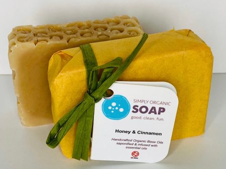 Natural Honey & Cinnamon Organic Bar Soap Online Sale