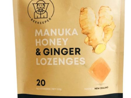 MASTER BEEKEEPER MANUKA GINGER LOZENGES 100G 20 X 5G LOZENGES Cheap