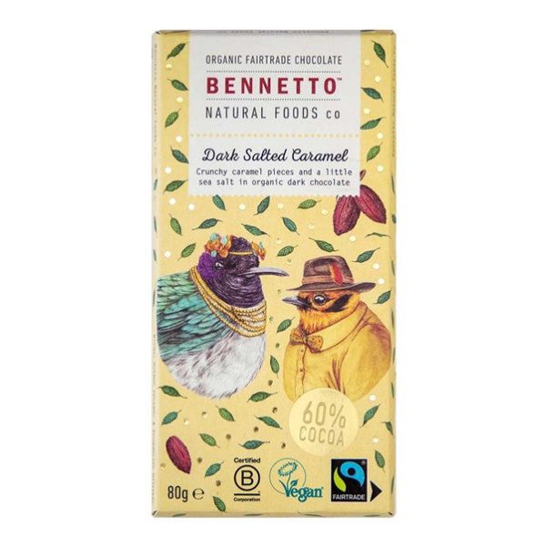 BENNETTO DARK SALTED CARAMEL 80G Online Sale