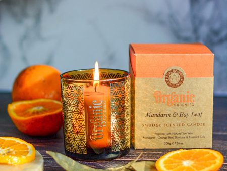 ORGANIC GOODNESS BOXED CANDLE MANDARIN Fashion