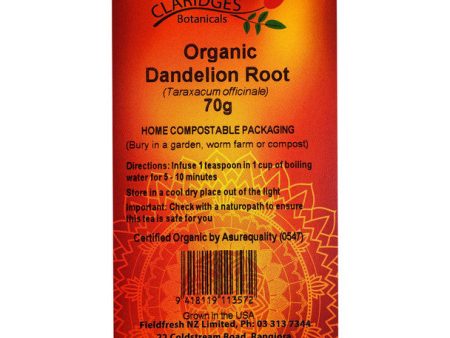 CLARIDGES DANDELION ROOT TEA 70G Fashion