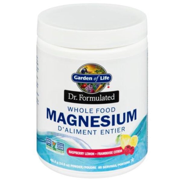 GARDEN OF LIFE MAGNESIUM POWDER RASPBERRY & LEMON 421.5G Online Hot Sale