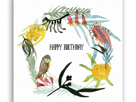 Native Wreath Birthday Card Online Sale