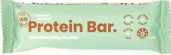 NOTHING NAUGHTY MINT CHOCOLATE COOKIE BAR 40G Sale