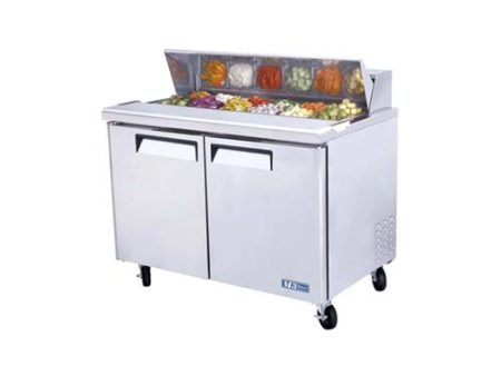 Turbo Air (MST-48-N) 49  Wide M3 Series Refrigerated Sandwich Salad Prep Table featuring Two Solid Doors Online