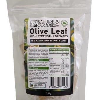 NATURES GOODNESS OLIVE LEAF LOZENGES 200G Fashion