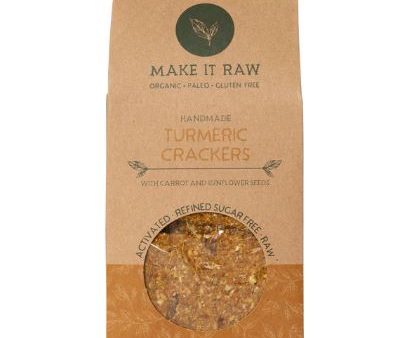 MAKE IT RAW TURMERIC & CARROT CRACKERS 100G on Sale