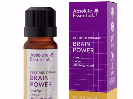 ABSOLUTE ESSENTIAL ORGANIC BRAIN POWER ESSENTIAL OIL BLEND 10ML Online now