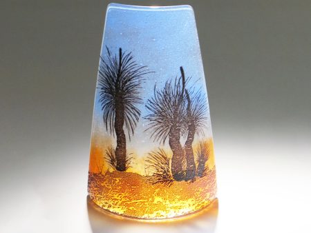 Grass Trees Glass Artwork Hot on Sale