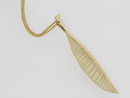 Frangipani Leaf Pendant on Sale