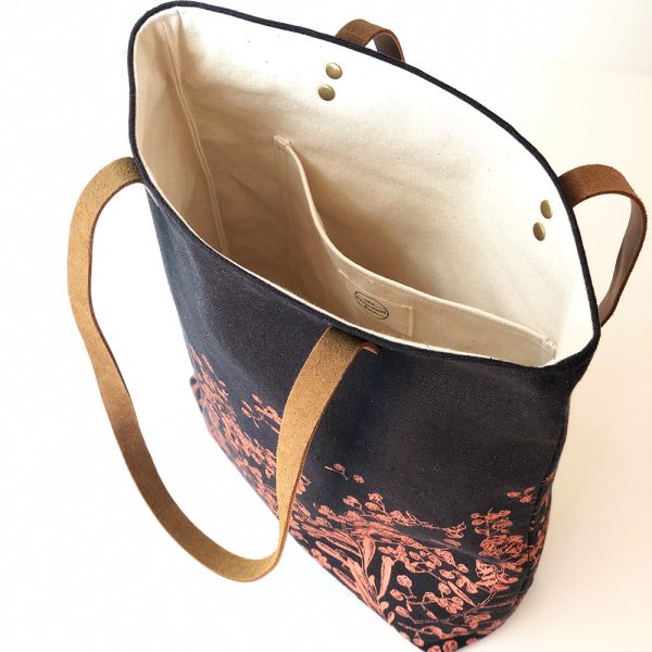 Pods Copper on Black Lined Tote on Sale