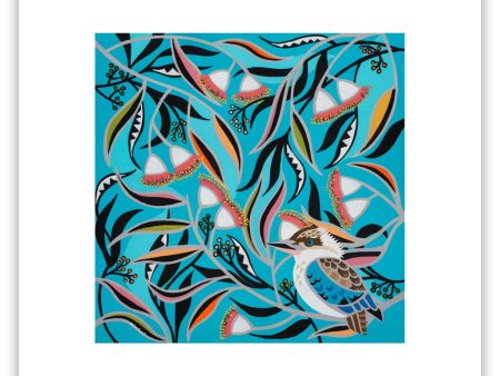 Blue Winged Kookaburra Print Online