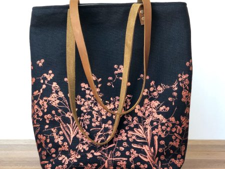 Pods Copper on Black Lined Tote on Sale