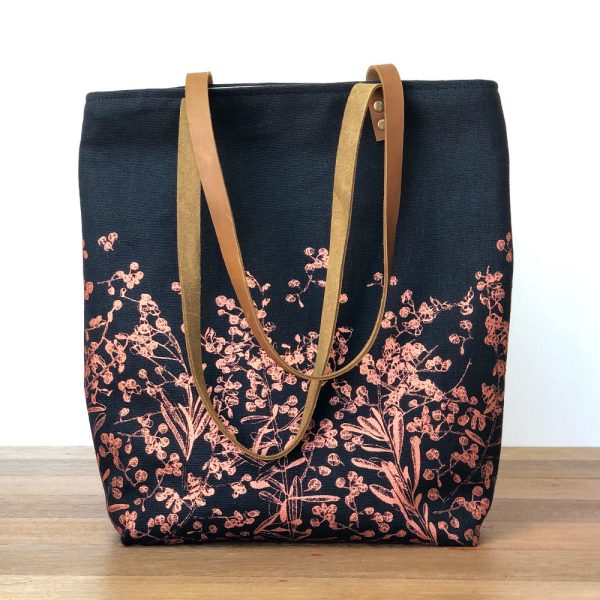 Pods Copper on Black Lined Tote on Sale