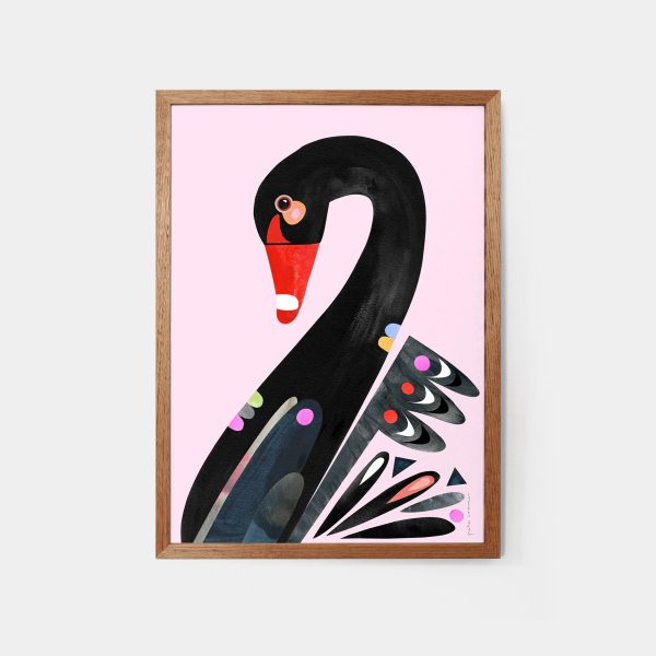 Black Swan Art Print on Sale